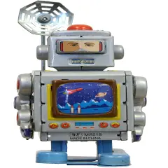 Tin Toy-Robot Silver Each