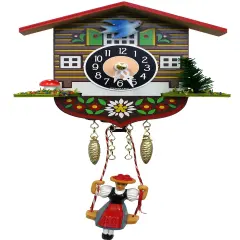 Clck-Quartz Grl W/Swng Each