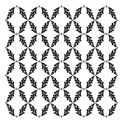 Charlotte Fern Lattice Embossing 12 x 12 Stencil | FS128 by Designer Stencils | Floral Stencils |