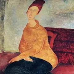 Yellow Sweater Mme Hebuterne Poster Print by Amedeo Modigliani - Item # VARPDX373743