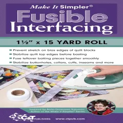 C&T Publishing Make It Simpler Fusible Interfacing-1.5"X15yd