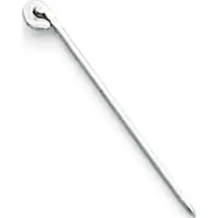 Sterling Silver 19GA Pin 1" - Pack of 12