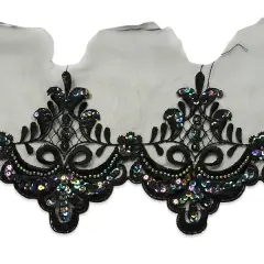 Vintage Webbed Leaves Lace Trim