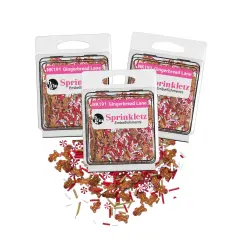 Buttons Galore Sprinkletz DIY Craft Embellishment Polymer Clay Pieces For Slime & Crafts 36 Grams - 3 Packs of Gingerbread Lane