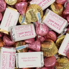 130 pcs Breast Cancer Awareness Candy Hershey's Chocolate Mix (1.65 lb) - By Just Candy
