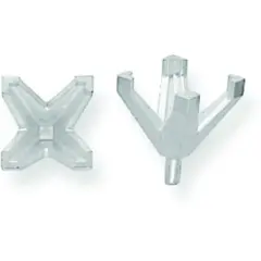 14K White Gold 4 Prong Princess Peg V-End Setting 5.5mm