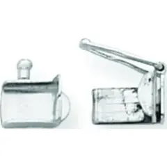 14K White Gold Fold Over Clasp 6.7mm