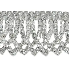 Rhinestone Fringe Trim
