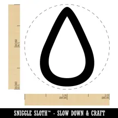 Hydrate Tracker Water Drop Outline Self-Inking Rubber Stamp for Stamping Crafting Planners Dry Pad (No Ink)