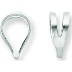 Sterling Silver Rabbit Ear Bail - Pack of 6