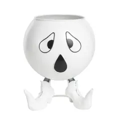 Ghost w/ Heels Halloween Trick or Treat Candy Bowl Basket