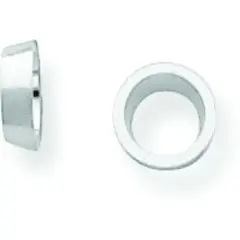 14K White Gold Round Tapered Tube Bezel Setting 2mm