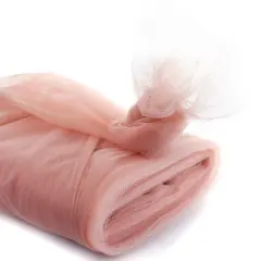54" Tulle Fabric Bolt Rose Gold