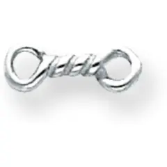 Sterling Silver Component Links 4 x 11.4mm - Pack of 6