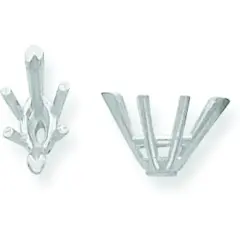 14K White Gold 6 Prong Marquise V-End Setting 5x3mm