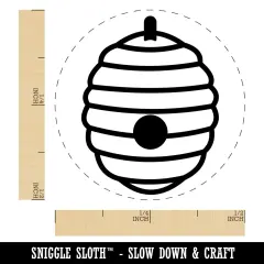 Bee Hive Self-Inking Rubber Stamp for Stamping Crafting Planners Fuchsia