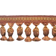 3" Fiber Tied Tassel Trim