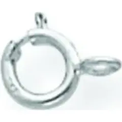 14K White Gold Spring Ring Clasp WG1718