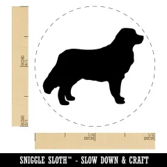 Bernese Mountain Dog Solid Self-Inking Rubber Stamp for Stamping Crafting Planners Yellow