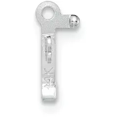 14K White Gold Barrel Clasp Tongue 6.4mm