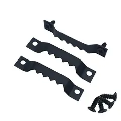 EesTeck 150 Pack Small Sawtooth Picture Hangers Steel Picture Hangers Picture Frames Hangers with Screws Picture Hang Solutions, for Hanging Clock Paintings Artwork Picture Frame Hook Photos (Black )