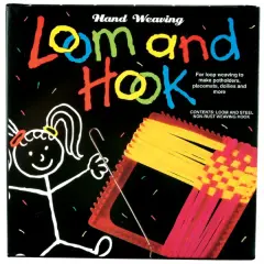 Wool Novelty Hand Weaving Loom & Hook-7"X7"