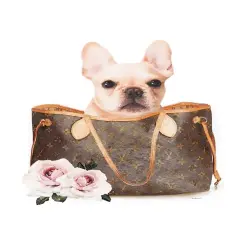 Fashion Bag with FrenchiePoster Print by Amanda Greenwood Amanda Greenwood # AGD117281