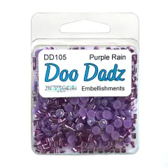DooDadz Collection of Colorful Craft Embellishments from Buttons Galore & More Purple rain