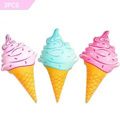Novelty Place Giant Inflatable Ice Cream Cone Set