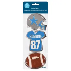 Football 3 PC Cookie Cutter Set Carded