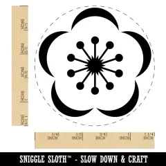 Sakura Cherry Blossom Rubber Stamp for Stamping Crafting Planners
