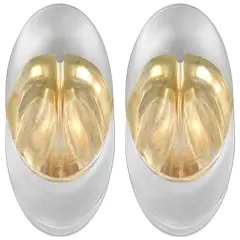 2 14K Yellow Gold Friction Ear Nut with Silicone Cushion 5.0mm Wide x 4.2mm High