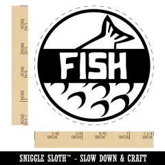 Food Label Fish Rubber Stamp for Stamping Crafting Planners