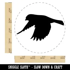 Finch Flying Bird Rubber Stamp for Stamping Crafting Planners