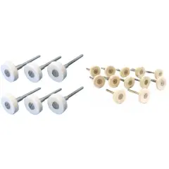 6 Felt Buffing Wheels, 12 Felt Buffing Wheelsmandrel 1/8" Polish Jewelry 