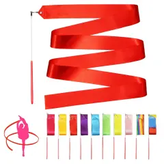 10pc Dance Ribbons Streamers Unisex Kids' Gymnastics Ribbon Wands