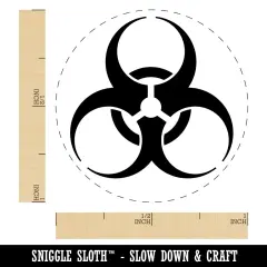 Biohazard Symbol Rubber Stamp for Stamping Crafting Planners