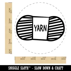 Yarn Knitting Crochet Skein Doodle Rubber Stamp for Stamping Crafting Planners