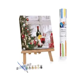 Mulled Wine at Christmas &ndash; Paint by Numbers Kit | Holiday Art Project | DIY Painting