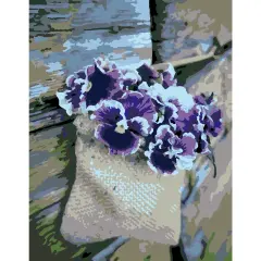 Artwille DIY Paint by Numbers for Adults and Kids - Pansies