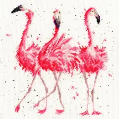 Pink Ladies XHD24 Counted Cross Stitch Kit