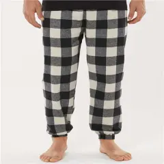 Flannel Jogger | RADYAN&reg; Ecru-black