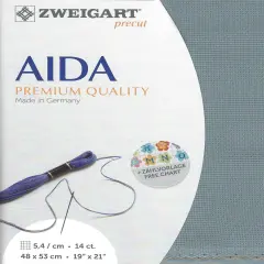 PrecutZweigart Stern-Aida 14 count Misty Blue