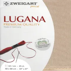 PrecutZweigart Lugana 25 count Nougat