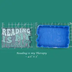 Reading is my Therapy Silicone Freshie Mold