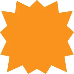 COSCO Burst Sign and Stake Kit, 15" x 19" OrangeCorrugated Plastic Sign with Metal H-Stake, 1 set