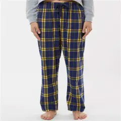 Luxurious Haley Flannel Pant | RADYAN&reg; Navy/ gold