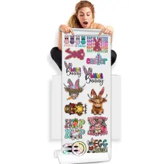 Easter Sequin Glitter Faux DTF Transfer Gang Sheets - 22x60 Direct-to-Film