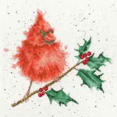 Festive Feathers XHD67 Counted Cross Stitch Kit