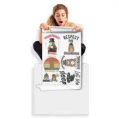 Groundhog Day DTF Transfer: 20x30 Direct-to-Film Mini Gang Sheet